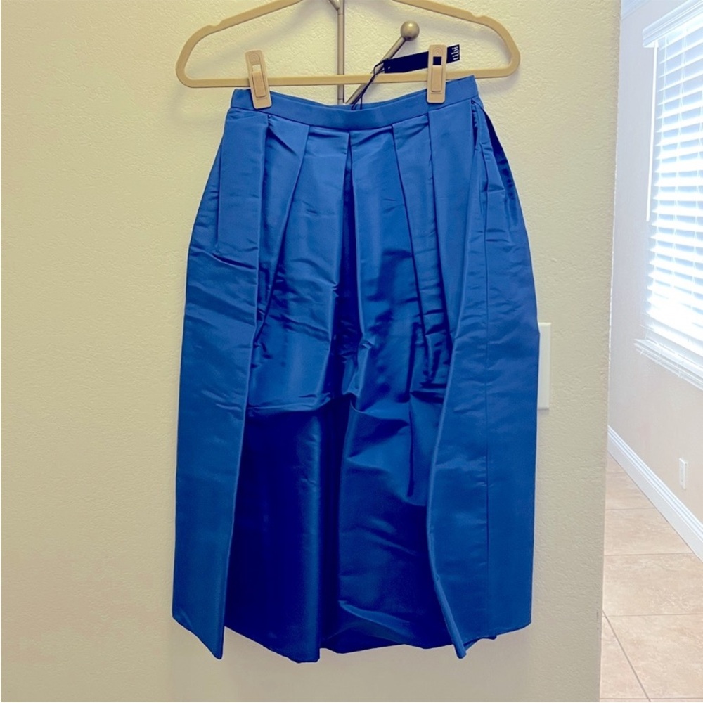 Tibi Royal Blue A-Line Skirt